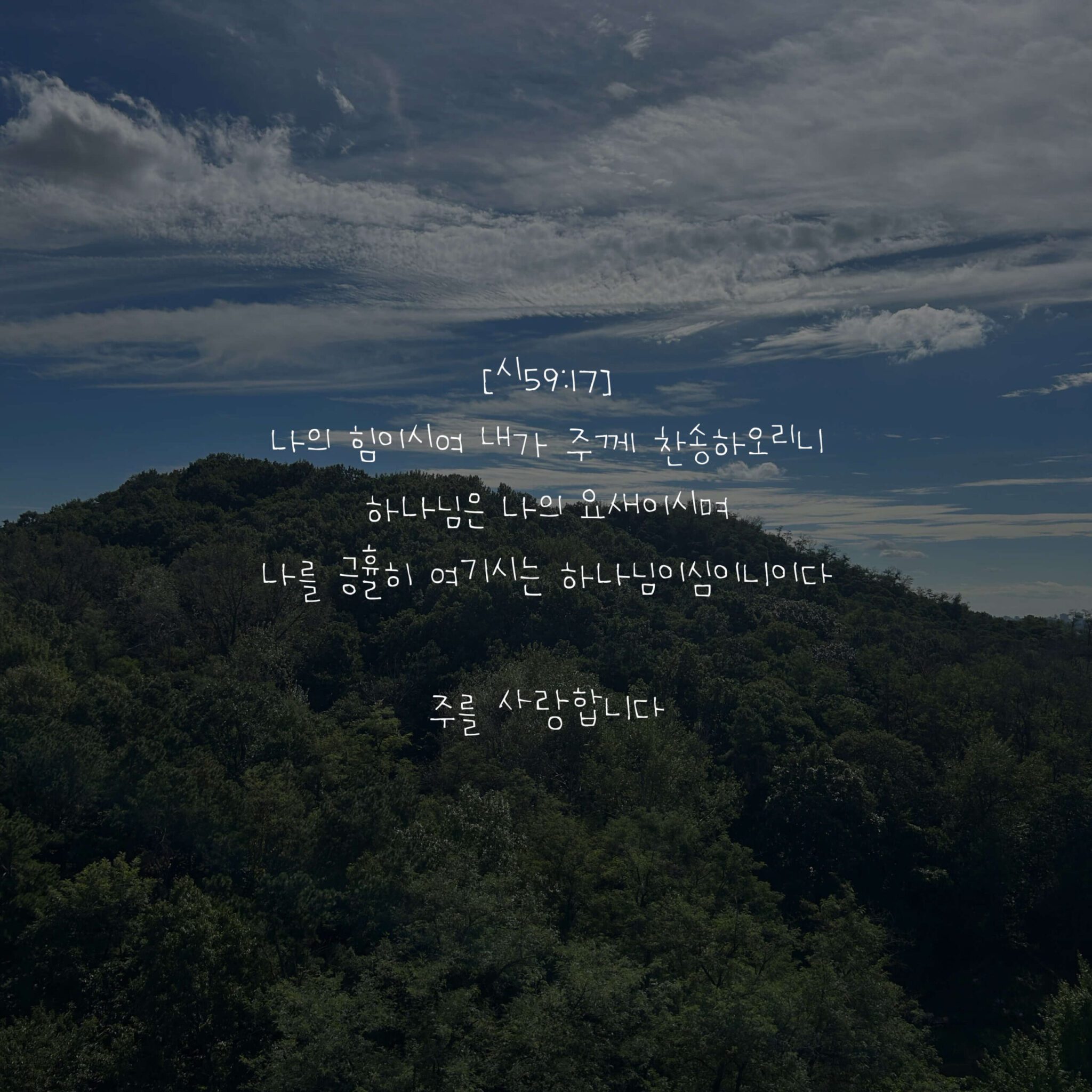 주를 사랑합니다