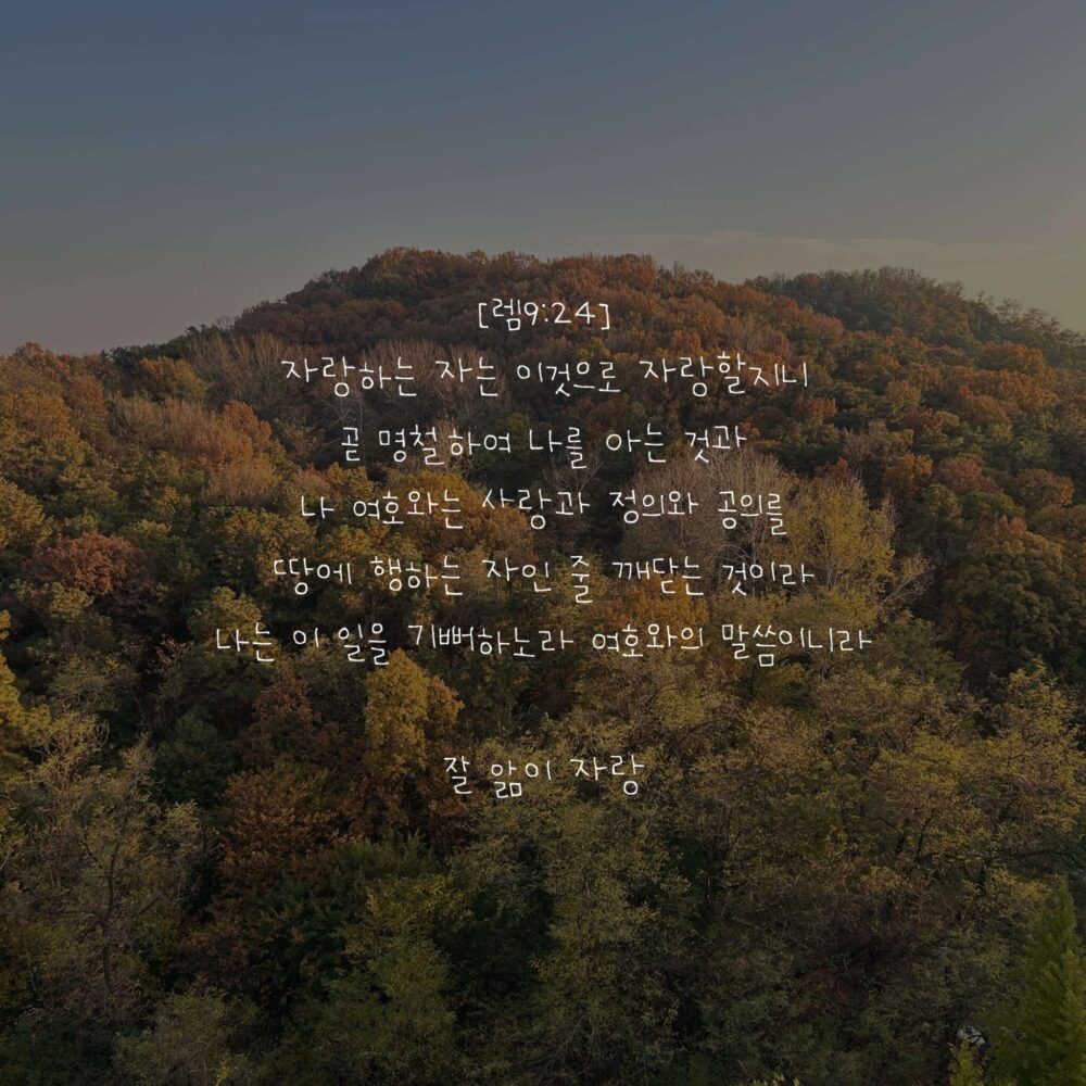 잘 앎이 자랑