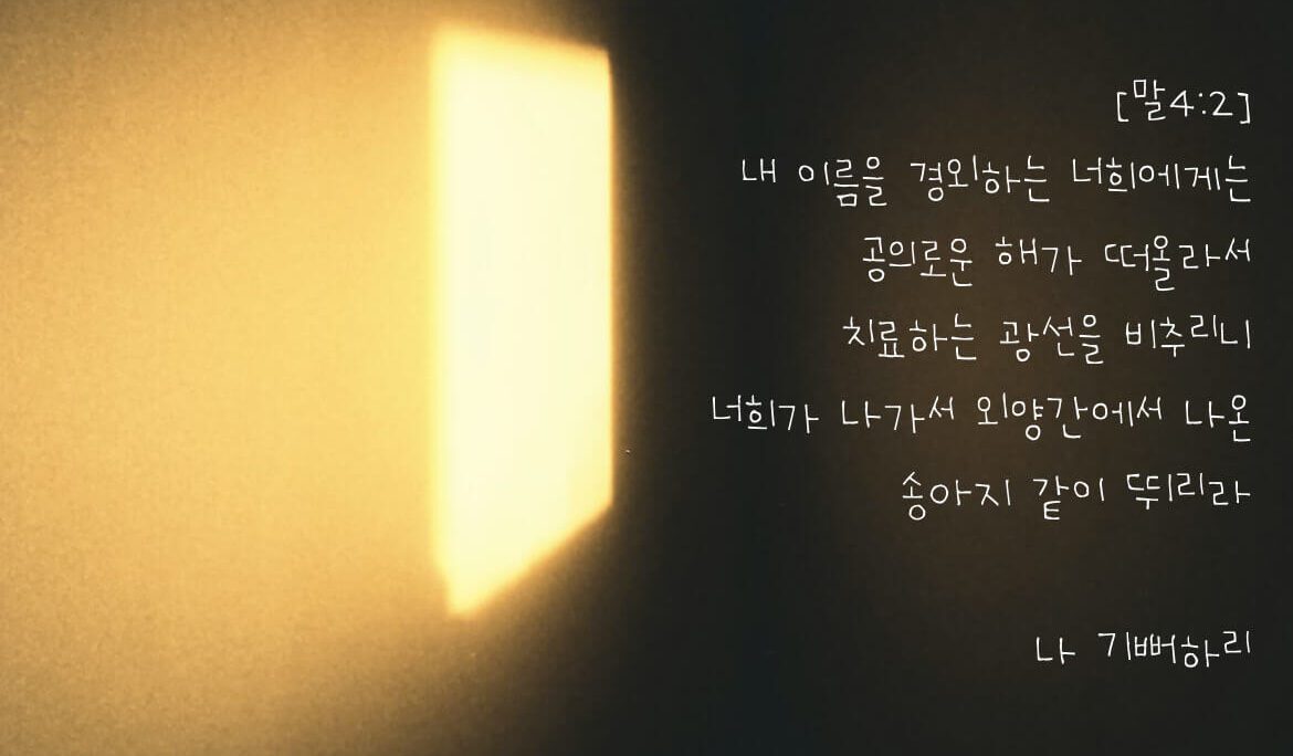나 기뻐하리