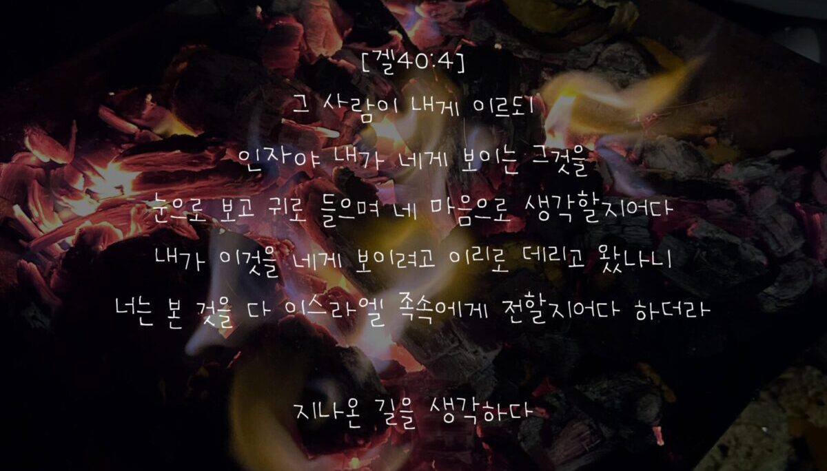 지나온 길을 선택하다